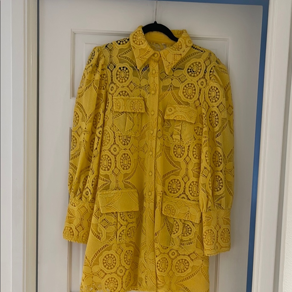 Yellow Lace Women's dress